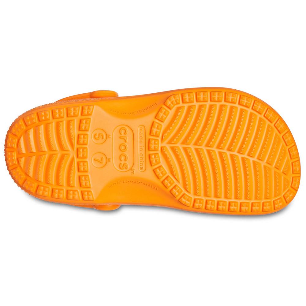 Orange Men's Crocs Classic Clogs | NZ 0830BEXC